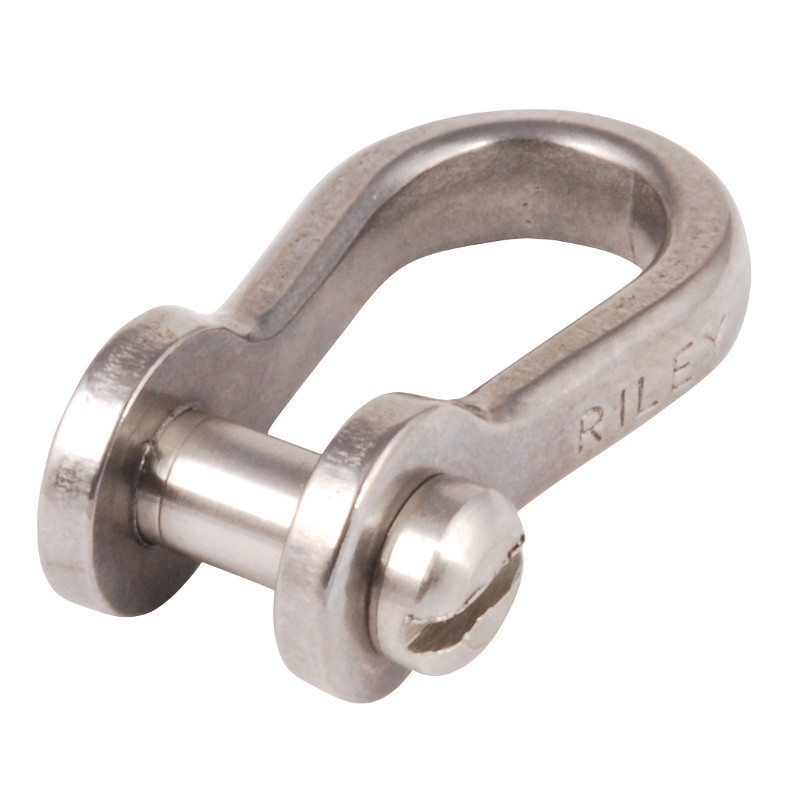 Photo of Strip Forged SS Slotted Pin Narrow D shackle