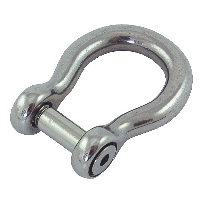 Photo of Standard Stainless Steel Allen Pin Bow Shackles