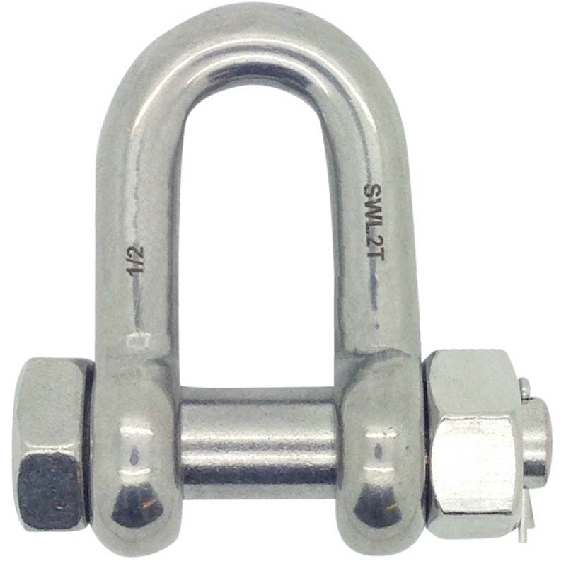 Photo of Standard Load Rated Stainless St Safety D Shackles