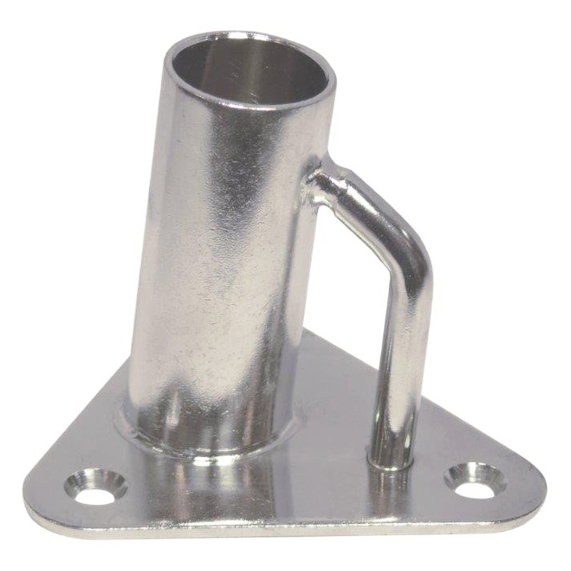 Photo of Angled Stainless Steel Stanchion Bases Triangular