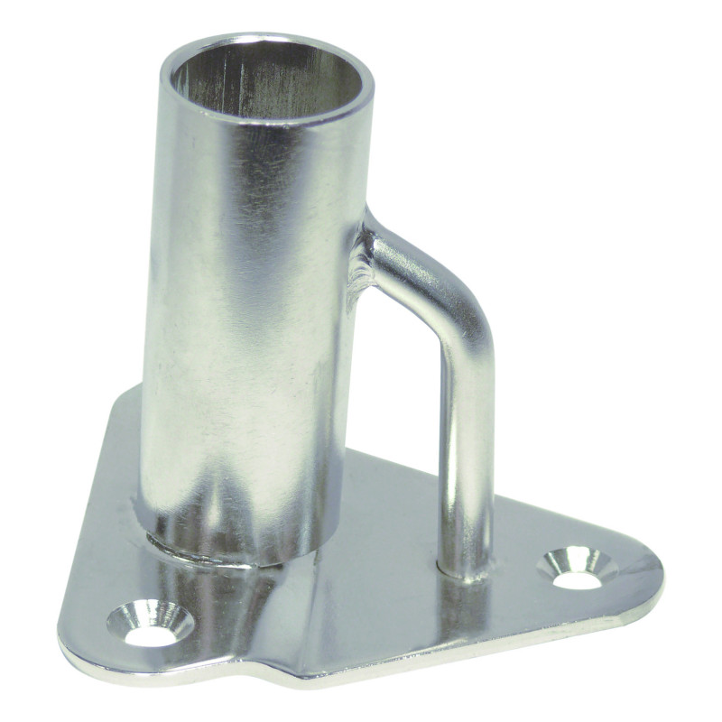 Photo of Angle Stainless Steel Stanchion Base Toe Rail 3-5