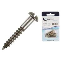 Photo of T Wood Screw Round Head Slotted