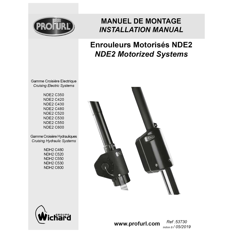Photo of Motorised Headsail  NDE2 & NDH2 Installation Guide