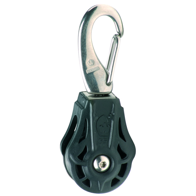 Photo of 35mm Single Block with Swivel & Snap Hook