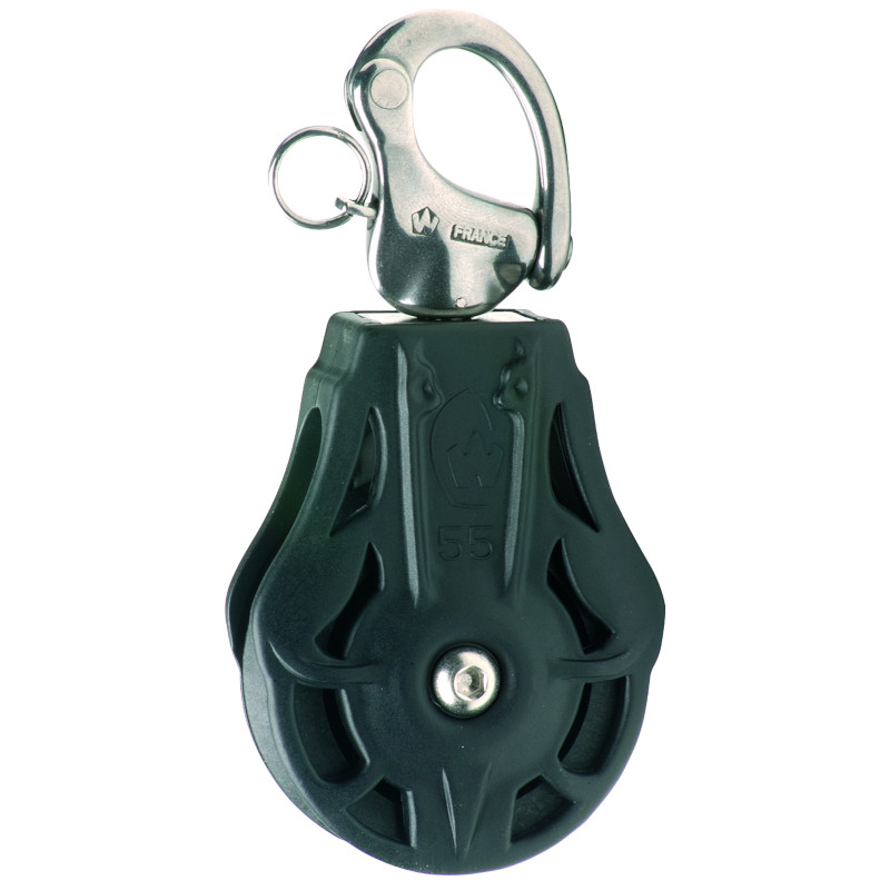 Photo of 55mm Single Block with Swivel Snap Shackle