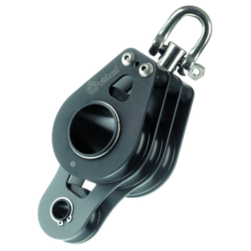Photo of 65mm Fiddle Block with Swivel & Triple Sheave