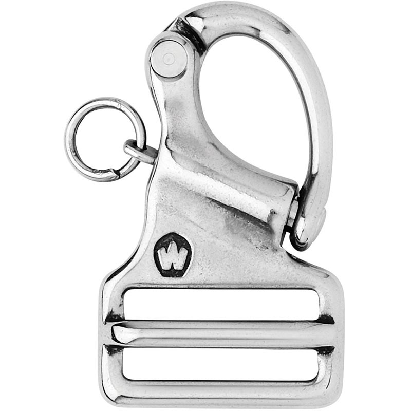 Photo of Forged Stainless Steel Fixed Webbing Snap Shackles